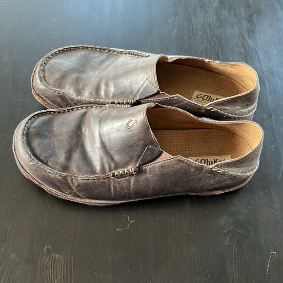 OluKai Moloa men’s slip on shoes- brown size 11.5 - Picture 4 of 6